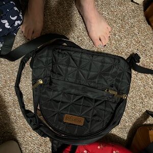 Wrangler Black Quilted Backpack